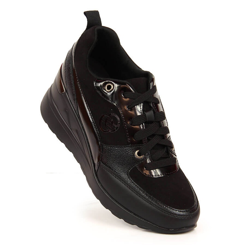 Scarpe stringate da donna eVento nero 2