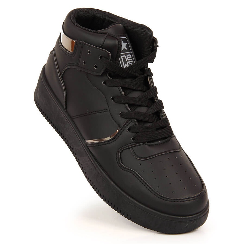 Scarpe sportive alte nere NEWS nero 1