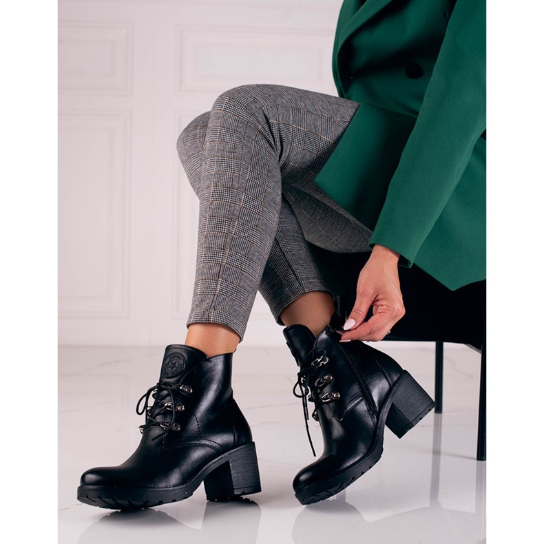 W. Potocki Scarpe con tacco Potocki da donna nere nero 2