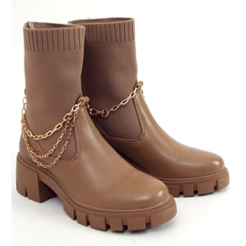 Stivali calzino Mona Khaki beige 1