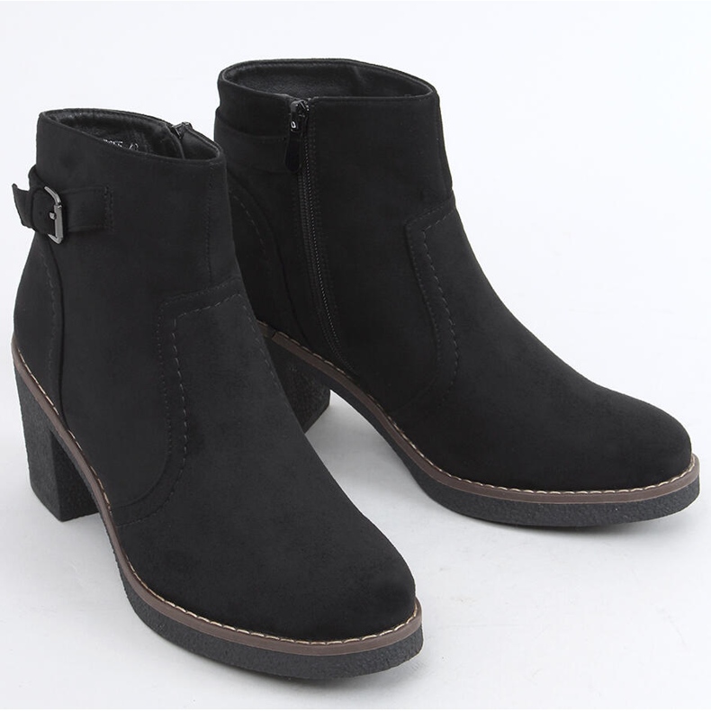 Stivali con tacco in gomma Retta Black nero 1