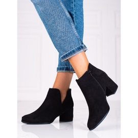 Stivali neri da donna Shelovet con cut-out nero 1