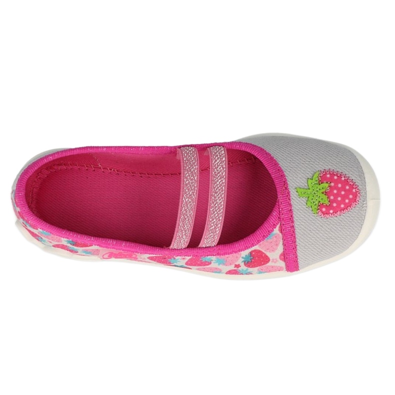 Pantofole per bambini Befado con fragole 116X305 rosa 1