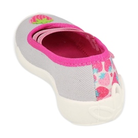 Pantofole per bambini Befado con fragole 116X305 rosa 3