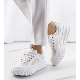 Sneaker Heleno beige bianca 1