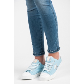 Sneakers con ologramma blu 2