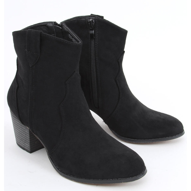 Stivali da cowboy neri con tacco alto Seed nero 1