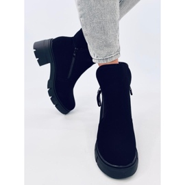 Stivaletti Alaska Black con suola alta nero 1