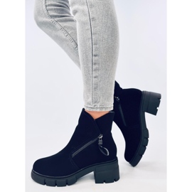 Stivaletti Alaska Black con suola alta nero 2
