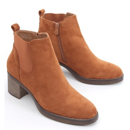 Stivali con tacco largo Fill Camel marrone 2