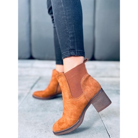Stivali con tacco largo Fill Camel marrone 1