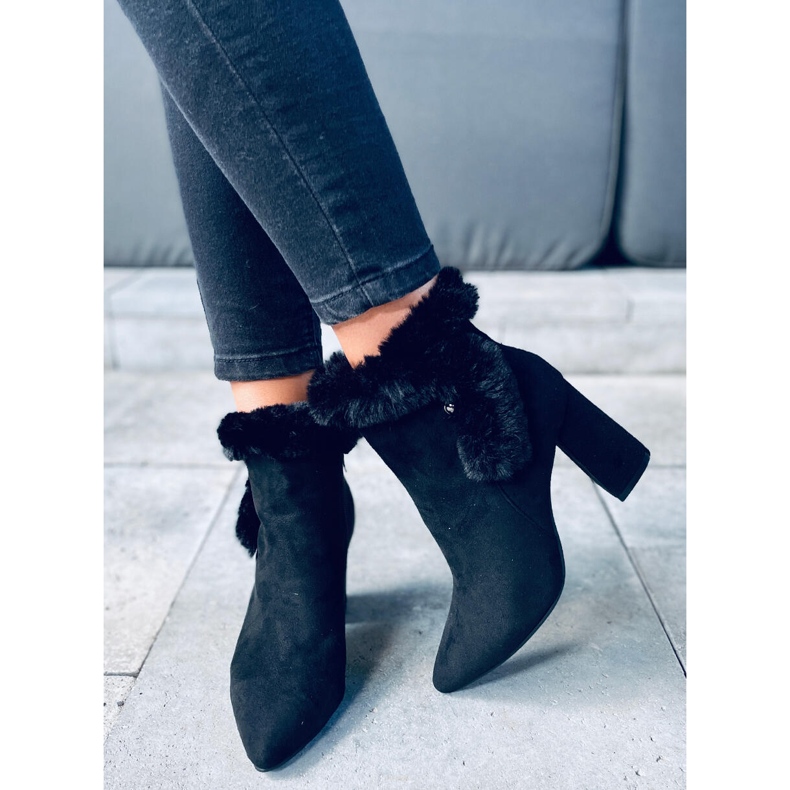 Stivali Alison Black con tacco alto nero 2