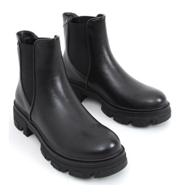 Stivali Chelsea con tacco alto Finn Black nero 2