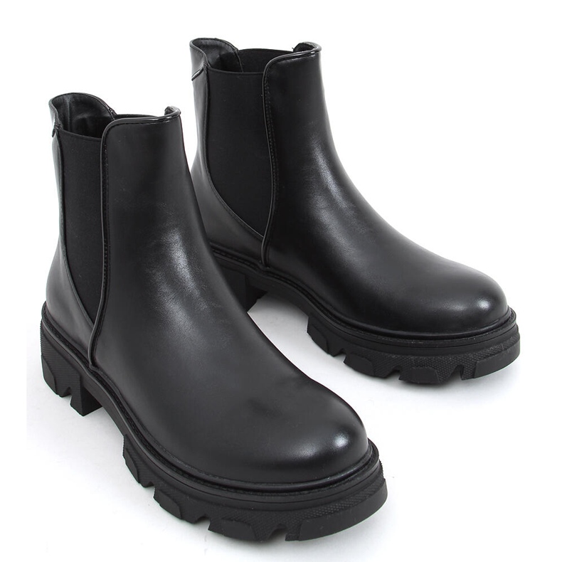 Stivali Chelsea con tacco alto Finn Black nero 2