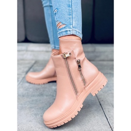 Stivali bassi da donna Janine beige 1