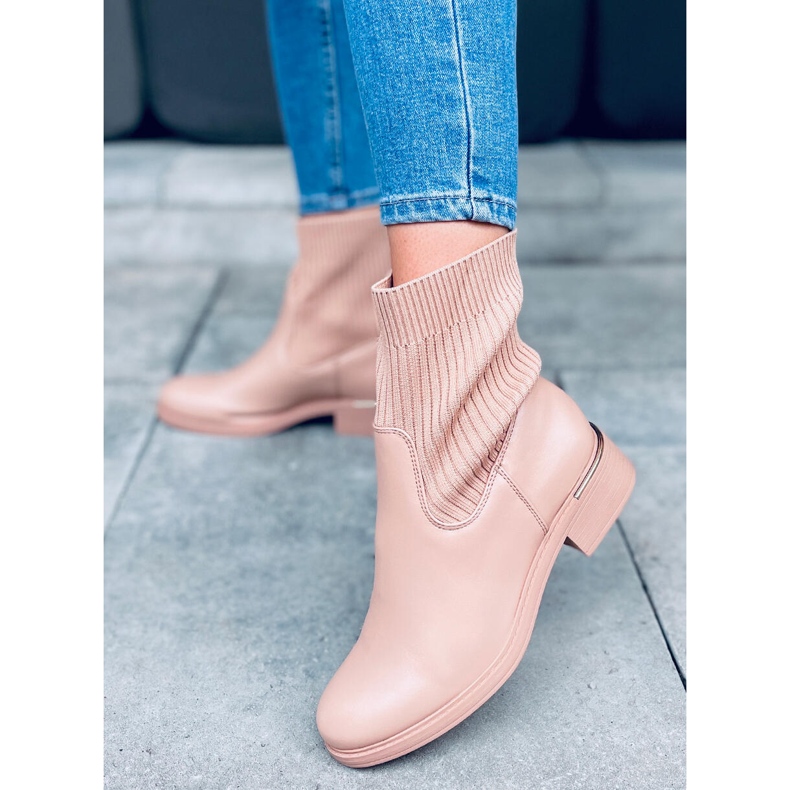 BM Stivaletti con tomaia a calzino Sendi Nude beige 1