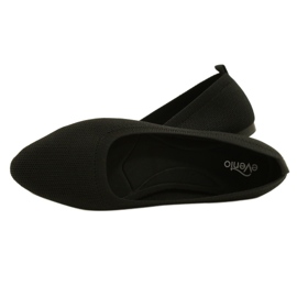 Evento Comode ballerine lavorate a maglia nere 21BL02-4030 Nero 5