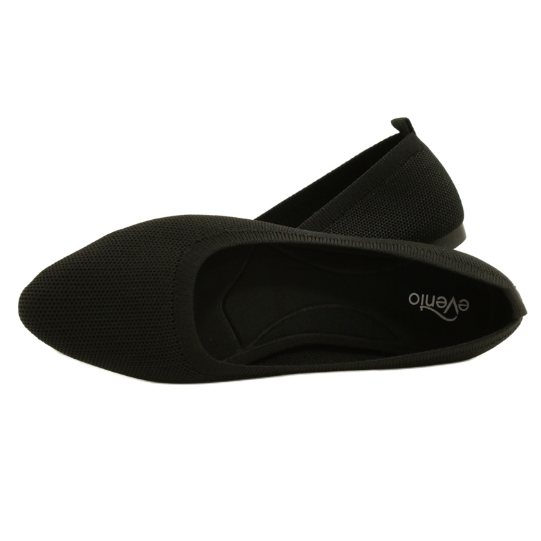 Evento Comode ballerine lavorate a maglia nere 21BL02-4030 Nero 5