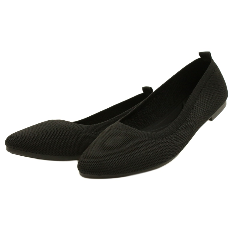 Evento Comode ballerine lavorate a maglia nere 21BL02-4030 Nero 3
