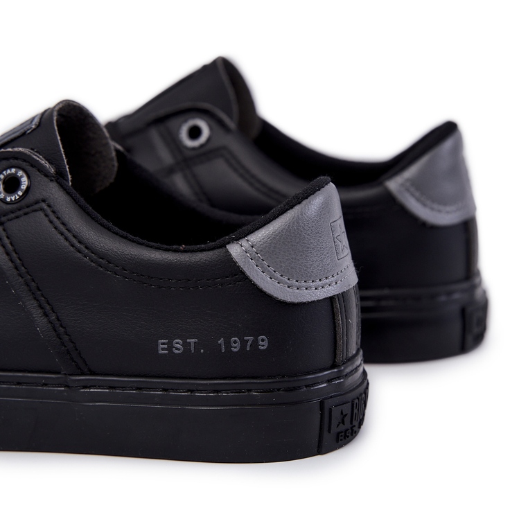 Sneakers da Uomo in Pelle Big Star JJ174108 Nero 4