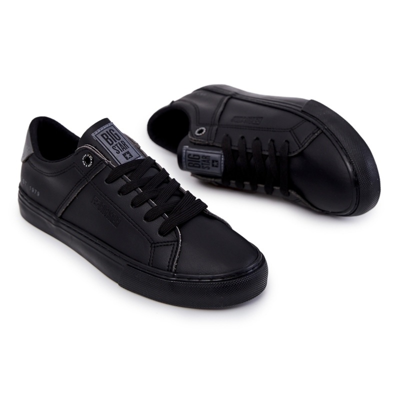 Sneakers da Uomo in Pelle Big Star JJ174108 Nero 1