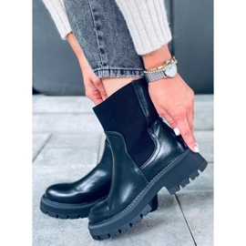 Stivaletti Chelsea con tomaia alta Cillo Black nero 1