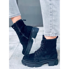 BM Lavoratori in pelle scamosciata Dazy Black nero 1