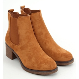 Stivaletti Chelsea con tacco basso Samara Camel marrone 1