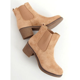 Stivaletti Chelsea con tacco basso Samara Khaki beige 1