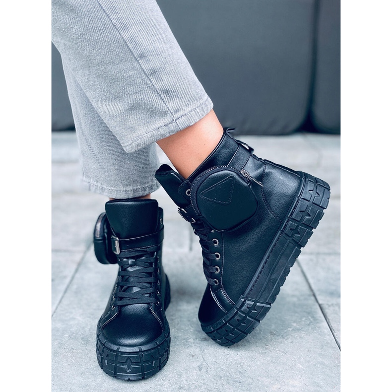 Sneakers nere bruciate nero 1