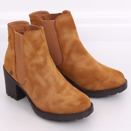 Stivaletti Chelsea tacco alto Balea Camel marrone 2