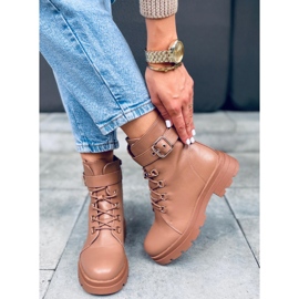 Stivali militari Pomona Camel marrone 1
