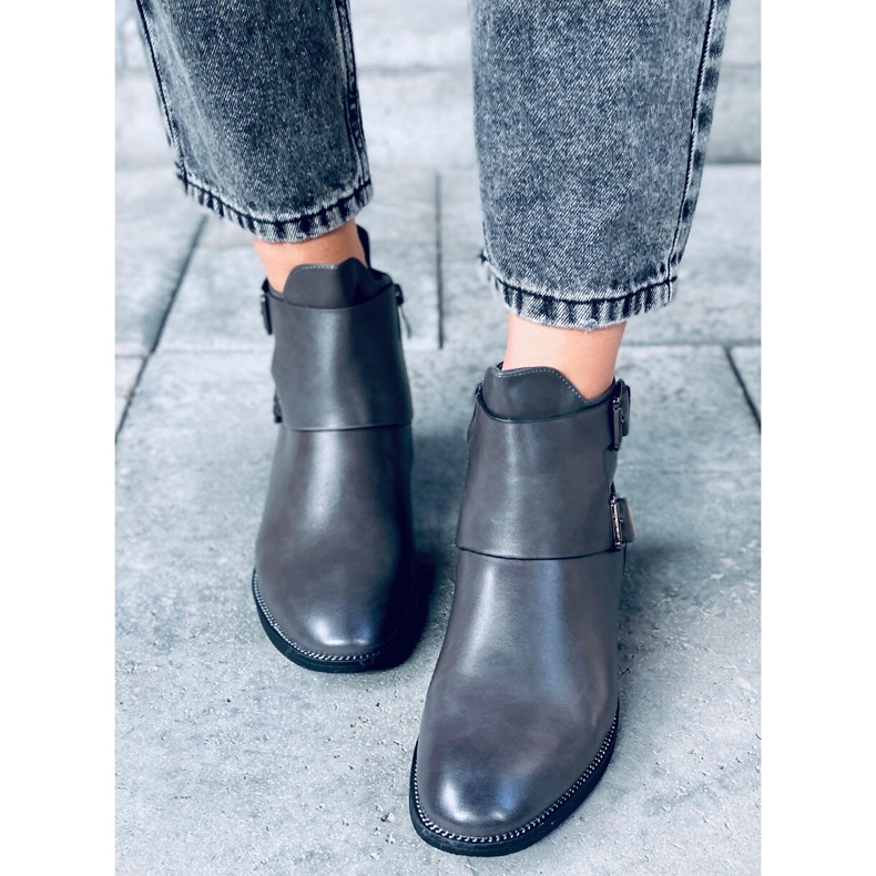 Kenn Grey Stivali Chelsea da donna grigio 1