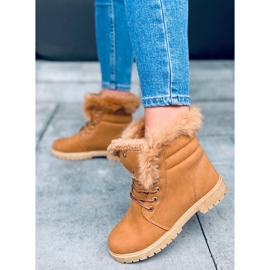 Stivali in legno da donna Well Camel marrone 1
