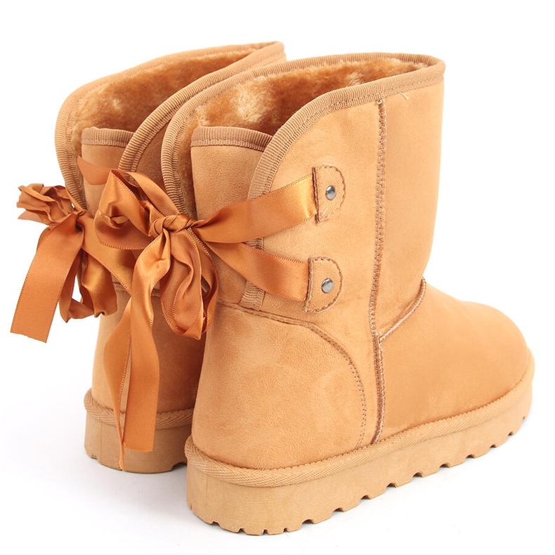 Doposci Emusy con fiocchi Stella Camel marrone 2