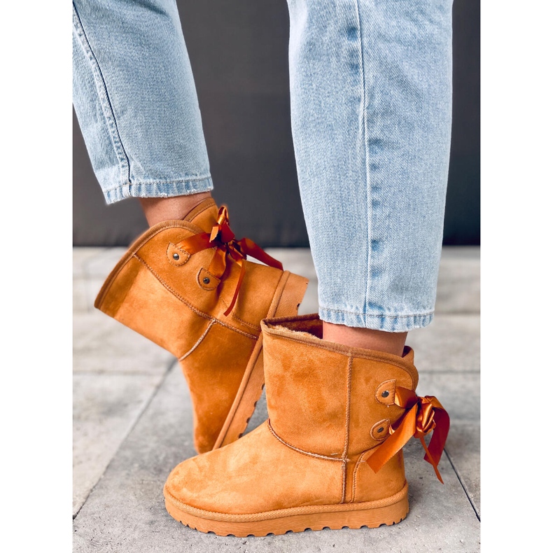 Doposci Emusy con fiocchi Stella Camel marrone 1