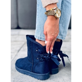 Doposci Emusy con fiocchi Stella Blue blu navy 1