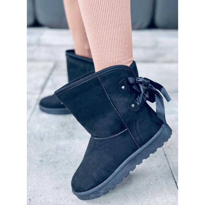 Doposci Emusy con fiocchi Stella Black nero 1