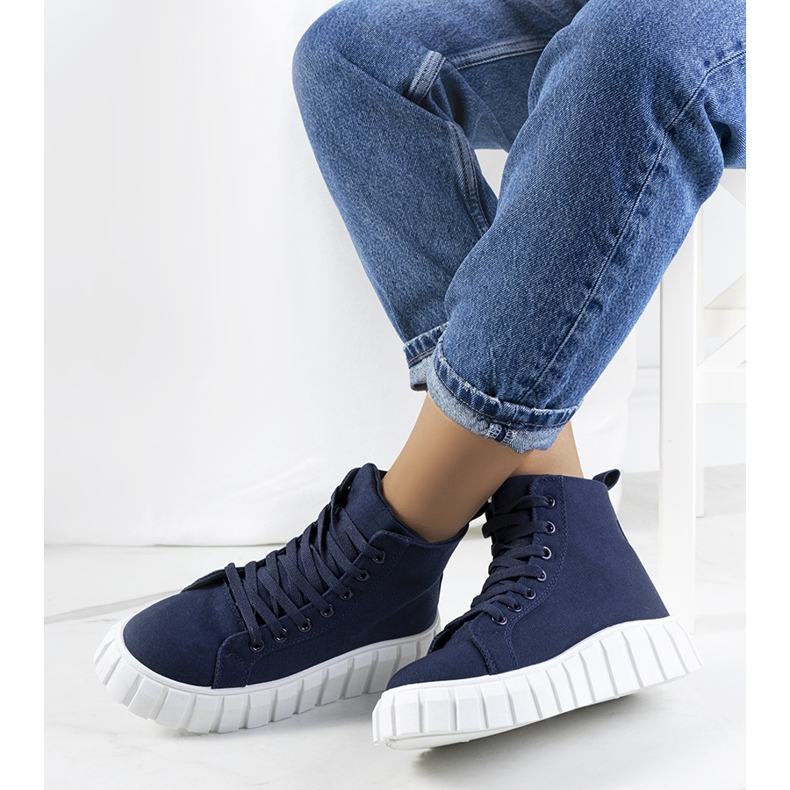 BM Sneakers blu navy sulla piattaforma Horizo 1