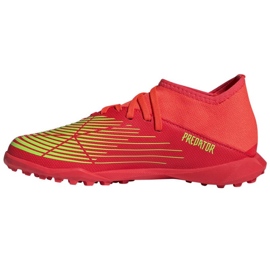 Scarpe Adidas Predator Edge.3 Tf Jr GV8503 rosso arance e rosse 1