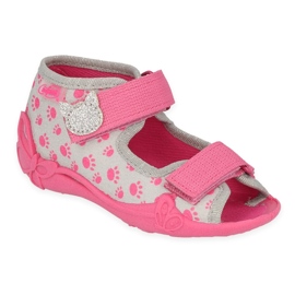 Scarpe per bambini Befado 242P109 rosa grigio 1