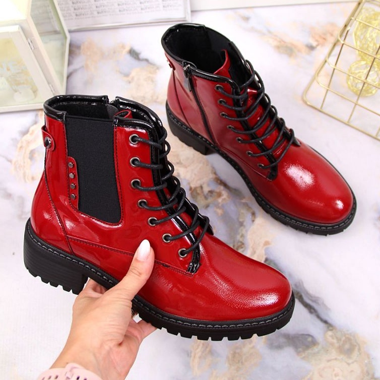 Stivali isolati Vinceza W JAN140B rosso nero 1