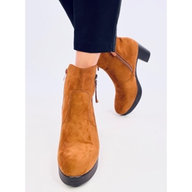 Stivaletti a tacco alto Americana Camel marrone 1