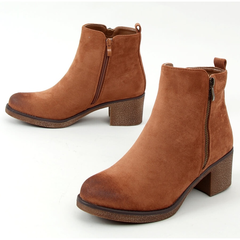 Stivali con tacco in gomma Espera Coffee marrone 2