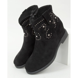 Stivali con zeppa nascosta Odessa Black nero 1