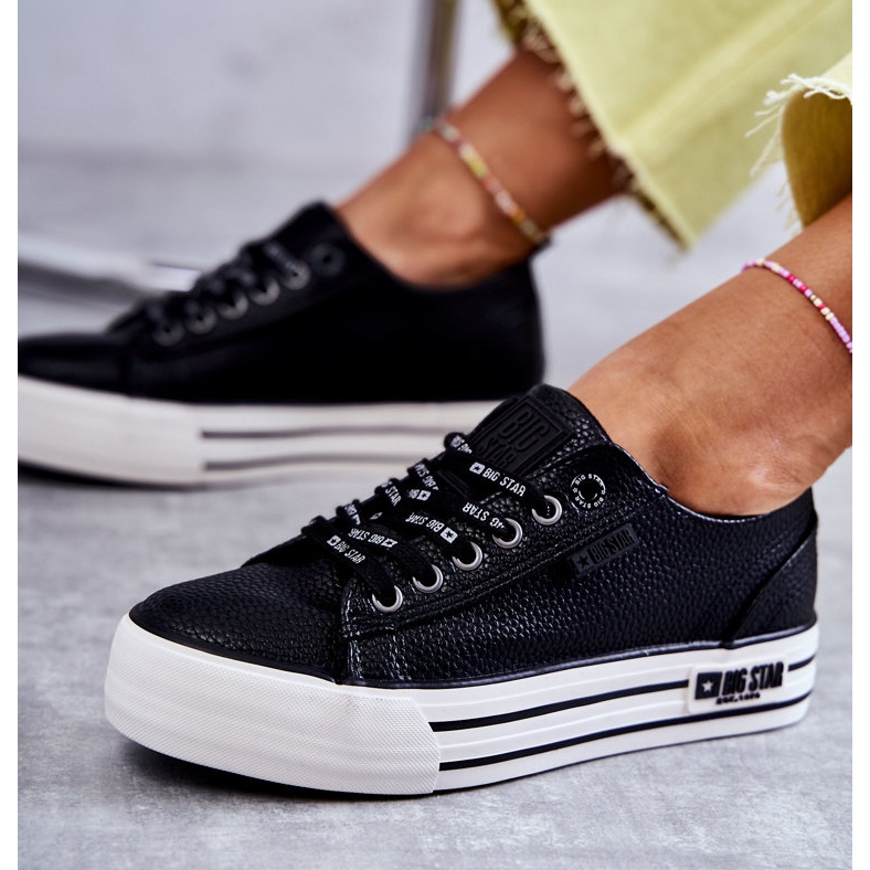 Sneakers Basse da Donna Big Star KK274015 Nere nero 1