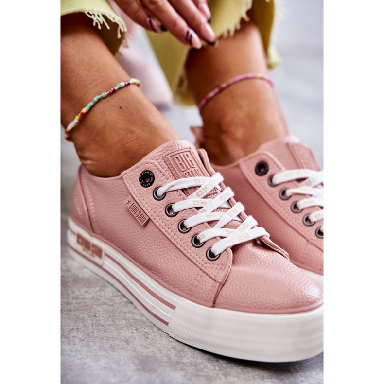 Sneakers Basse da Donna Big Star KK274016 Rosa 2