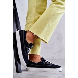 Sneakers in Tela da Donna Big Star KK274019 Nere nero 1