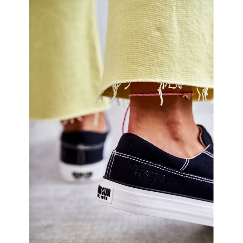 Sneakers in Tela da Donna Big Star KK274019 Nere nero 2