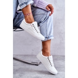 Sneakers Basse da Donna in Pelle Big Star KK274005 Bianche bianca 2